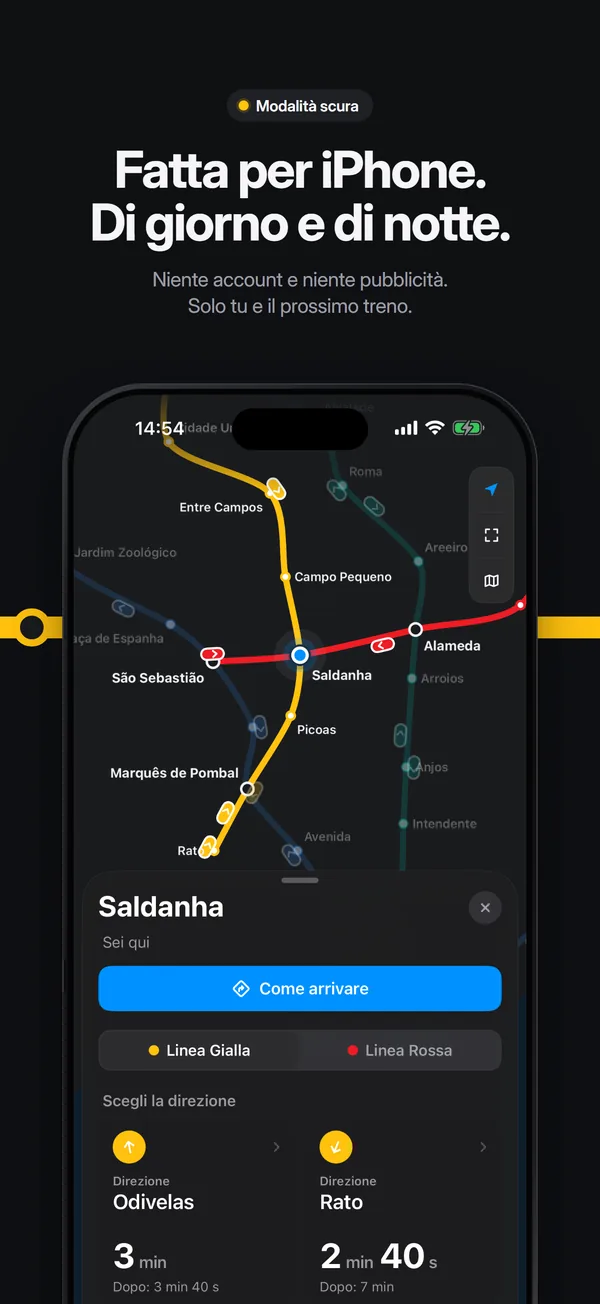 Fatta per iPhone. Di giorno e di notte.